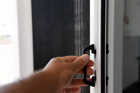 Rolós szúnyogháló ajtó